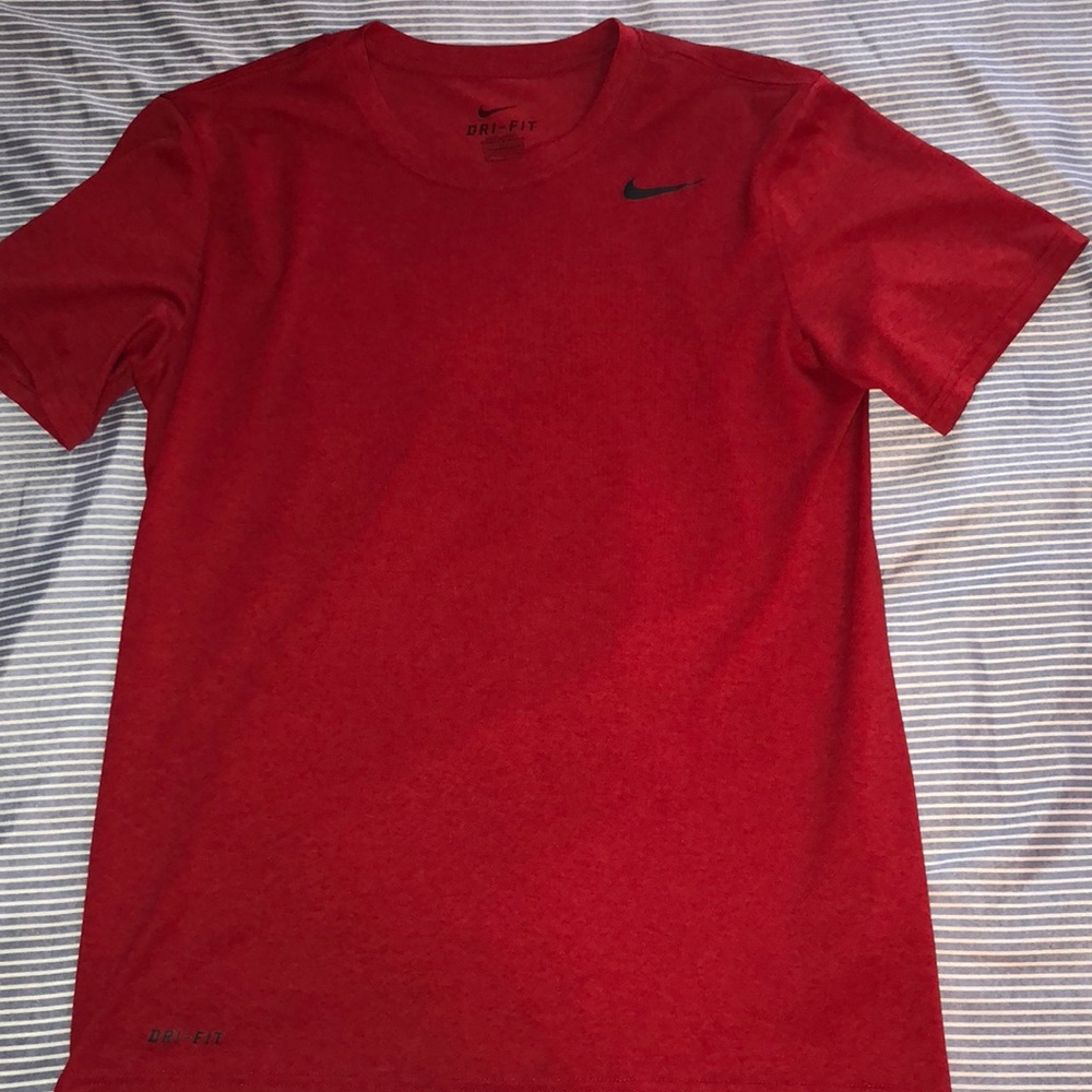 Red Nike dri fit shirt